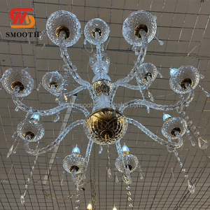 SMOOTH European Wedding Gold Candle <b>Crystal</b> <b>Chandelier</b> Hotel Living Room Luxury Pendant Lamp <b>Chandeliers</b> - Product Image 4