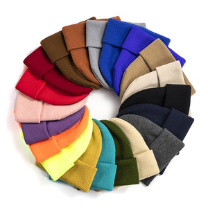 Mùa Đông Màu Rắn Mũ Len Ấm Tai Bảo Vệ Dệt Kim Beanie Cho Mùa Đông Thời Tiết Thoải Mái Đan Cap - Product Image 2