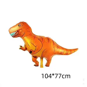 Wholesale Large Dinosaur Mylar Foil Balloon 3d Stand Jungle Balloons For Kids Birthday Party Decoration