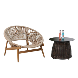 Canapés en rotin de jardin Meubles d'hôtel Meubles de salon Canapé moderne en bois massif Ensembles de canapés en teck Meubles en bois Utilisation à l'extérieur - Product Image 6