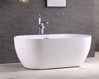 Vente chaude Baignoire De Massage Whirlpool Intérieur Autoportant Spa Baignoire Acrylique Air Jet Baignoire Jacuzzier Baignoire