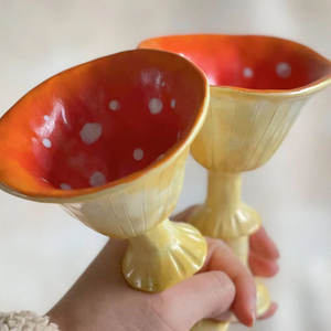 <span class=keywords><strong>Copa</strong></span> Vintage <span class=keywords><strong>de</strong></span> cristal <span class=keywords><strong>de</strong></span> setas, tazas <span class=keywords><strong>de</strong></span> té <span class=keywords><strong>de</strong></span> cristal, taza alta <span class=keywords><strong>de</strong></span> setas, <span class=keywords><strong>copa</strong></span> <span class=keywords><strong>de</strong></span> setas <span class=keywords><strong>de</strong></span> cerámica, ideal para <span class=keywords><strong>Jerez</strong></span>, un toque caprichoso - Product Image 1