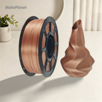 Vente directe du fabricant, consommables d'impression 3D PLA+, fil de soie de haute qualité, diamètre 1,75 mm, stock neuf, MakePlanet