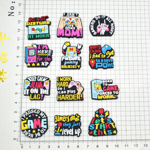 Juego de frases, palabras, dijes de zapatos, regalo de promoción, juego en línea, videojuegos, decoración de zapatos, encanto, frases de juego, zueco, dijes de zapatos - Product Image 5