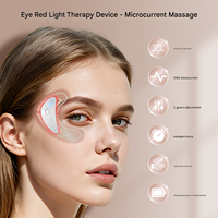 Eye Pods Patchs de luminothérapie rouge, masseur portable pour les poches sous les yeux, réduit les cernes et les poches sous les yeux, Eye Pods pour le contour des yeux