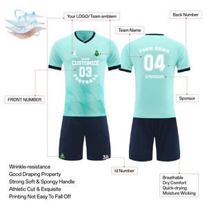 Maglia da Calcio Professionale Personalizzata per Squadre con Tessuto di Alta Qualità ad Asciugatura Rapida Ideale per Giocatori e Tifosi di Calcio - Product Image 3