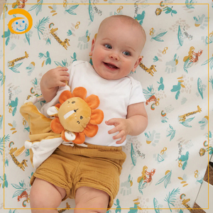 <span class=keywords><strong>Doudou</strong></span> <span class=keywords><strong>Lion</strong></span> en Peluche pour Bébé, Couverture de Sécurité Sensorielle, Jouet Réconfortant pour Tout-petit, Serviette Apaisante pour Nouveau-né - Product Image 4