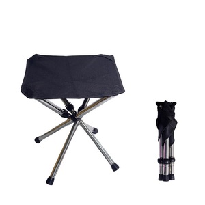 Sedia pieghevole portatile da esterno in acciaio inossidabile da campeggio mini sgabello da spiaggia sedia da pesca sgabello pieghevole AIMEI - Product Image 1