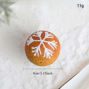 Nueva llegada Navidad <span class=keywords><strong>jengibre</strong></span> hombre adornos espuma copo de nieve Donut colgante árbol de Navidad decoraciones - Product Image 5