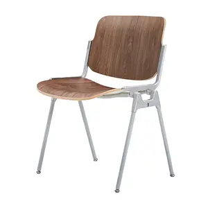 Meubles rembourrés avec pieds en métal chaise en aluminium avec coussin en cuir tissu sièges chaises de salle à manger