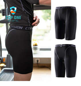 TopOne, mallas de entrenamiento deportivo para hombre, pantalones de compresión de secado rápido de alta elasticidad, mallas deportivas para correr hechas de poliéster - Product Image 3