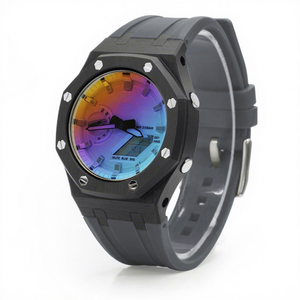 Kit de modification sportif CasiOak Premium en fibre de carbone pour montres GA-<span class=keywords><strong>2100</strong></span>/B2100/GM2100, avec bracelets en caoutchouc fluoré de 22 mm et breloques métalliques - Product Image 1