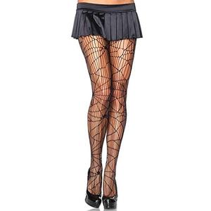 Offre Spéciale vente en gros fantôme chaussettes Halloween résille bas toile d'araignée <span class=keywords><strong>taille</strong></span> haute femmes maille grand crâne collants - Product Image 4