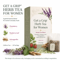 Mélange de tisanes pour femmes, rituels quotidiens de bien-être, feuille de framboisier, hamamélis, ashwagandha, tisane douce en sachet
