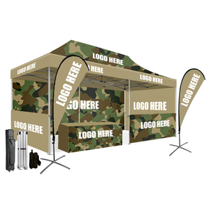 10x10ft Event Outdoor Canopy <strong>Heavy</strong> <strong>Duty</strong> <strong>Pop</strong> <strong>up</strong> <strong>Gazebo</strong> Printed Aluminium Trade Show Folding Tent with Wall for Sales Custom Food - Product Image 3