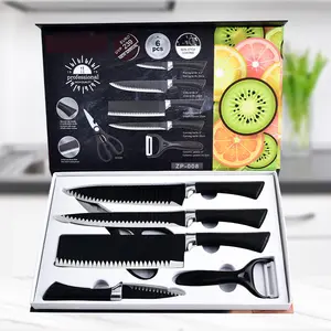 Hot sale stainless steel knife setsix sets home kitchen knife Chef knife kitchen gift box
