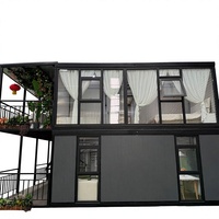 Casa Contenedor Prefabricada Modular de Acero, Estilo Moderno de Mediados de Siglo, con Interior Espacioso, Dormitorio, Baño, Ducha y Diseño Transpirable