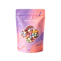 Op maat bedrukte bananenchips verpakking met hersluitbare sluiting, proteïnepoeder stand-up zip pouch, plastic snackzak voor gedroogd fruit