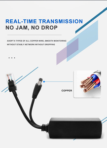 Kích thước nhỏ 10/100Mbps <span class=keywords><strong>PoE</strong></span> splitter 48V đến 12V 1.2A Tiêu chuẩn điện qua ethernet Monitor cho <span class=keywords><strong>IP</strong></span> <span class=keywords><strong>Camera</strong></span> Router AP - Product Image 4