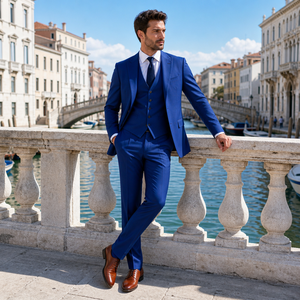 Completo da Uomo su Misura in 5 Pezzi, Vestibilità Slim, Abbigliamento per <span class=keywords><strong>il</strong></span> <span class=keywords><strong>Gentiluomo</strong></span> Moderno - Product Image 4