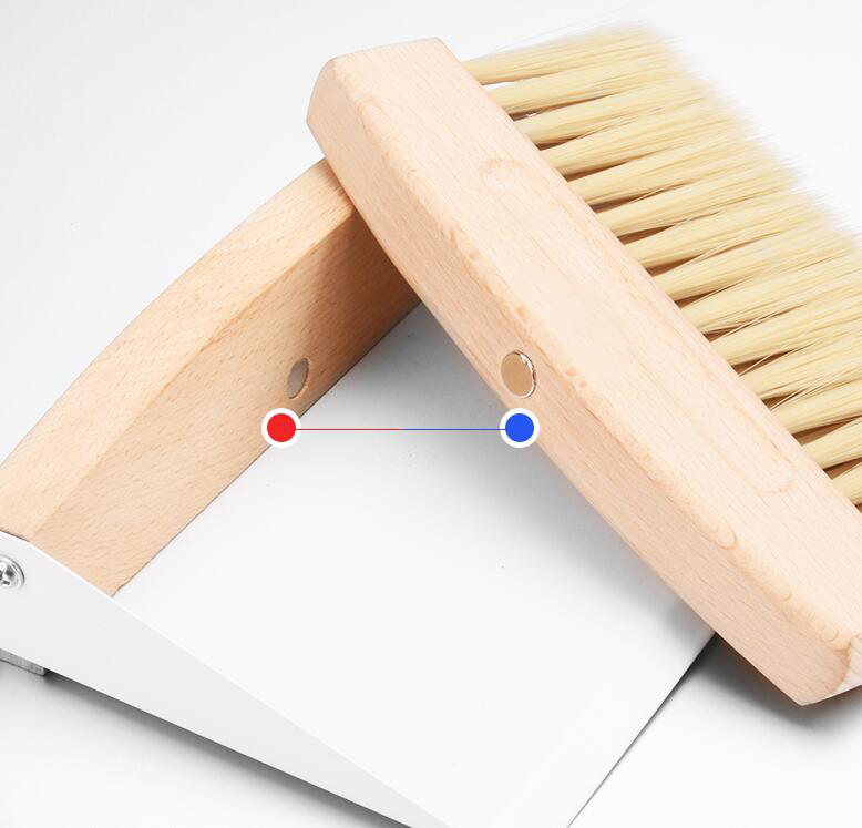 Paletta e spazzola da tavolo in legno per uso domestico Kit di strumenti per la pulizia della casa Mini Set di scopa e paletta da tavolo