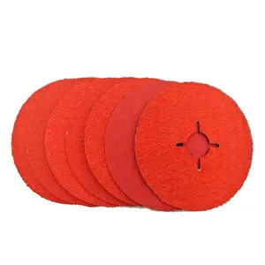 Disco in fibra di vendita caldo SATC disco in fibra ceramica rossa abrasivo supporto in fibra vulcanizzata resistente da 5 pollici