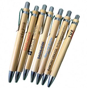 Hot-selling Ecofriendly Bamboo Metal Ballpoint <b>Pen</b> with logo Luxury Rollerball <b>Pen</b> Custom <b>Pen</b> Suitable for Corporate Advertising - Product Image 2