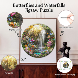 Puzzle artistique floral en fleurs 1000 pièces en carton, jouet DIY avec impression couleur pour la décoration du salon et cadeau de vacances - Product Image 2