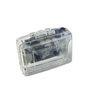 Lecteur de cassettes transparent personnalisé d'usine, modèle SW-168D, avec inversion automatique, enregistreur de bande et conversion MP3, boîtier en plastique – Vente chaude