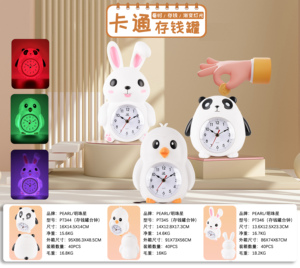 Pentola a risparmio lanterna colorata o lampada orologio Panda pinguino coniglio in cina decorazione da scrivania per la casa bellezza - Product Image 2