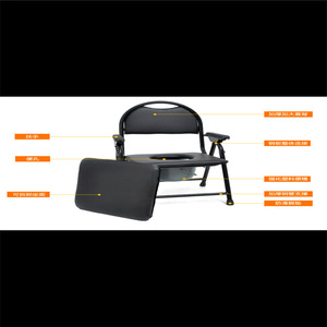 Hengfukang Commode <b>Chair</b> Thickened Steel Pipe With <b>Padded</b> Seat For Elderly And Pregnant Women - Product Image 2