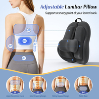 Coussin de soutien lombaire pour chaise de bureau et siège de voiture - Mousse à mémoire de forme avec sangle réglable et respirant - Vente flash