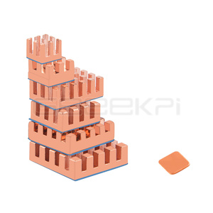 GeeekPi Pure Copper Heatsinks for Raspberry Pi 5/Pi 4B 18 Pieces <b>Pack</b> CPU Heatsink W98 - Product Image 3