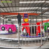 Manège portable Teacup Ride à 24 places, électrique et pliable, pour les carnavals et événements nomades