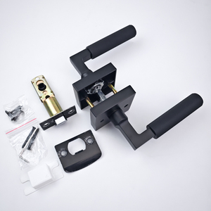 أقفال فاخرة للأبواب الأمريكية للخدمة الشاقة مربعة الشكل أو أقفال مقبض ذراع باب ممر مربع للباب الداخلي - Product Image 4