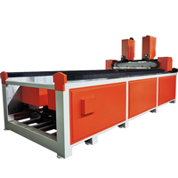 Machine de gravure sur pierre CNC à double tête KUNHENG, équipement de sculpture en relief multi-broches pour marbre et granit, graveur de relief sur pierre