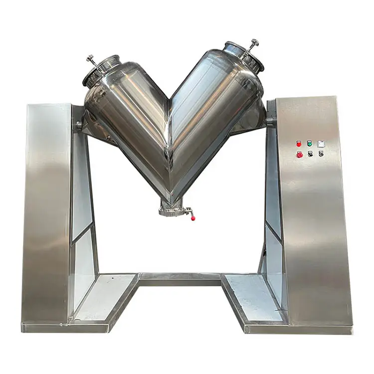 Macchina cinese per l'industria agricola automatica in acciaio inox 304 v tipo mixer v tipo solido miscelatore v tipo miscelatore polvere 2l