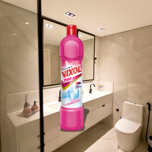 Nettoyant WC Liquide Vixol Rose Haute Efficacité pour Salles de Bain Domestiques – Élimine les Taches Tenaces - Product Image 1