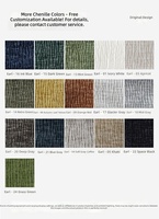 Ensemble de canapés en tissu chenille courbé de style vintage Buttercream avec dossier réglable, pliable et lavable pour salons
