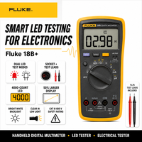   Multimètre numérique portable 18B+ avec écran LED intelligent, testeur électrique avec garantie d'un an, protection IP40, 1000V