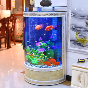 Réservoir de poissons en verre de luxe 25W grande plaque intégrée conception cylindrique accessoire d'aquarium pratique pour une utilisation dans le salon - Product Image 6