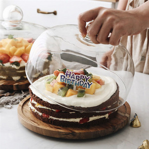 Khay Làm Bánh Cupcake Bán Chạy Khay Xoay Bánh Keo Bằng Gỗ Có Nắp Vòm - Product Image 5