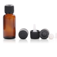 Flacon en verre cosmétique TP-2-62 de 5 ml et 100 ml pour huiles essentielles et sérums, avec bouchon inviolable et résistant aux enfants en bakélite