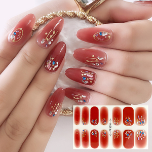 Vente en gros sur mesure bandes de vernis à ongles en plastique 3D de style français japonais autocollants imperméables à ongles faciles à appliquer - Product Image 3
