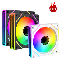 Lovingcool 120mm ARGB PC Gaming CPU komputer casing kipas pendingin dengan Radiator DC 5V harga pabrik warna-warni pencahayaan LED