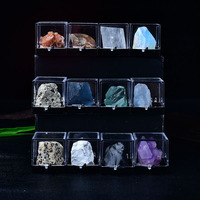 Boîte de Pierres de Guérison en Cristal, Boîte de Spécimens Minéraux en Cristal Brut Naturel, Spécimens de Cristal pour Cadeaux Feng Shui
