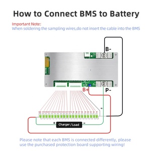XJ BT thông minh BMS 4S 6S 8S 13S 16S 17S 20S 24V 36V 48V 20A 40A 60A 80A LiFePO4 LFP nmc natri-ion BMS hệ thống quản lý pin - Product Image 6