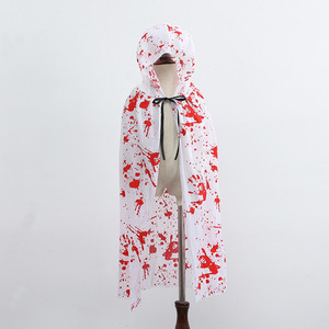 Capa de Bruja Sangrienta de Halloween para Disfraz de Adultos Unisex, Capa con Capucha de Telaraña Gótica, Disfraz de Poliéster para TV y Cine - Product Image 2