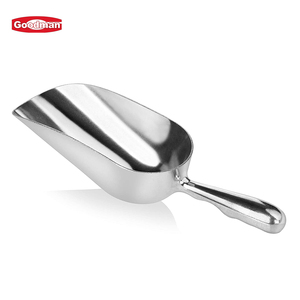 Multifunctional kitchen tools bar serving plastic ice tube scoop aluminum stainless steel ice shovel