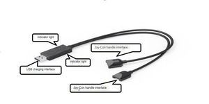 Cable de carga con mango Joy-Con adecuado para <span class=keywords><strong>Nintendo</strong></span> <span class=keywords><strong>Switch</strong></span>/accesorios OLED <span class=keywords><strong>Joycon</strong></span> cable de datos con mango pequeño izquierdo y <span class=keywords><strong>derecho</strong></span> - Product Image 5